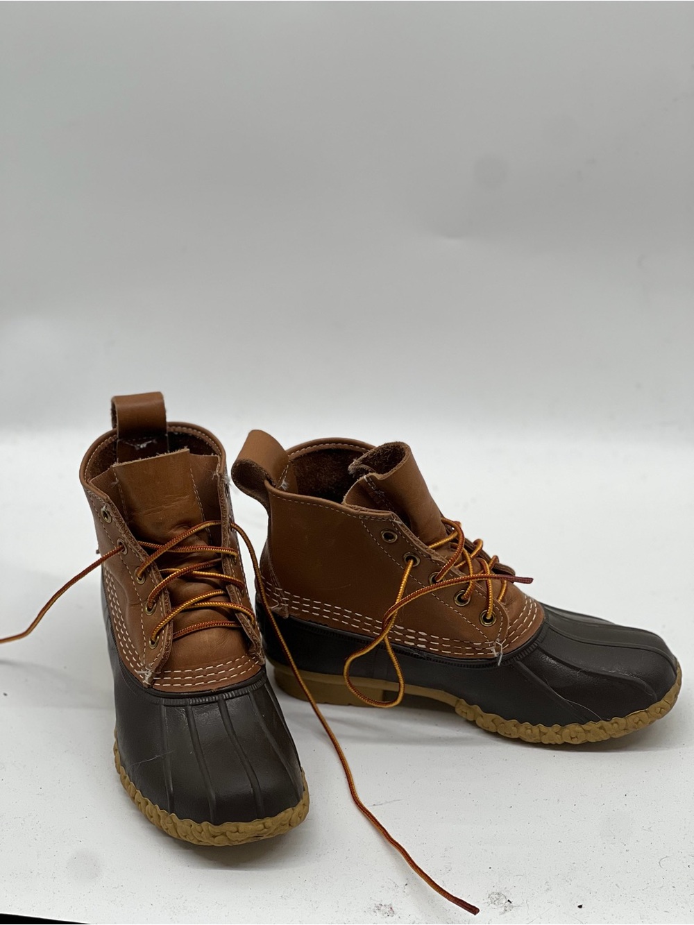 L.L. Bean Brown and Dark Brown Men's Duck Boots